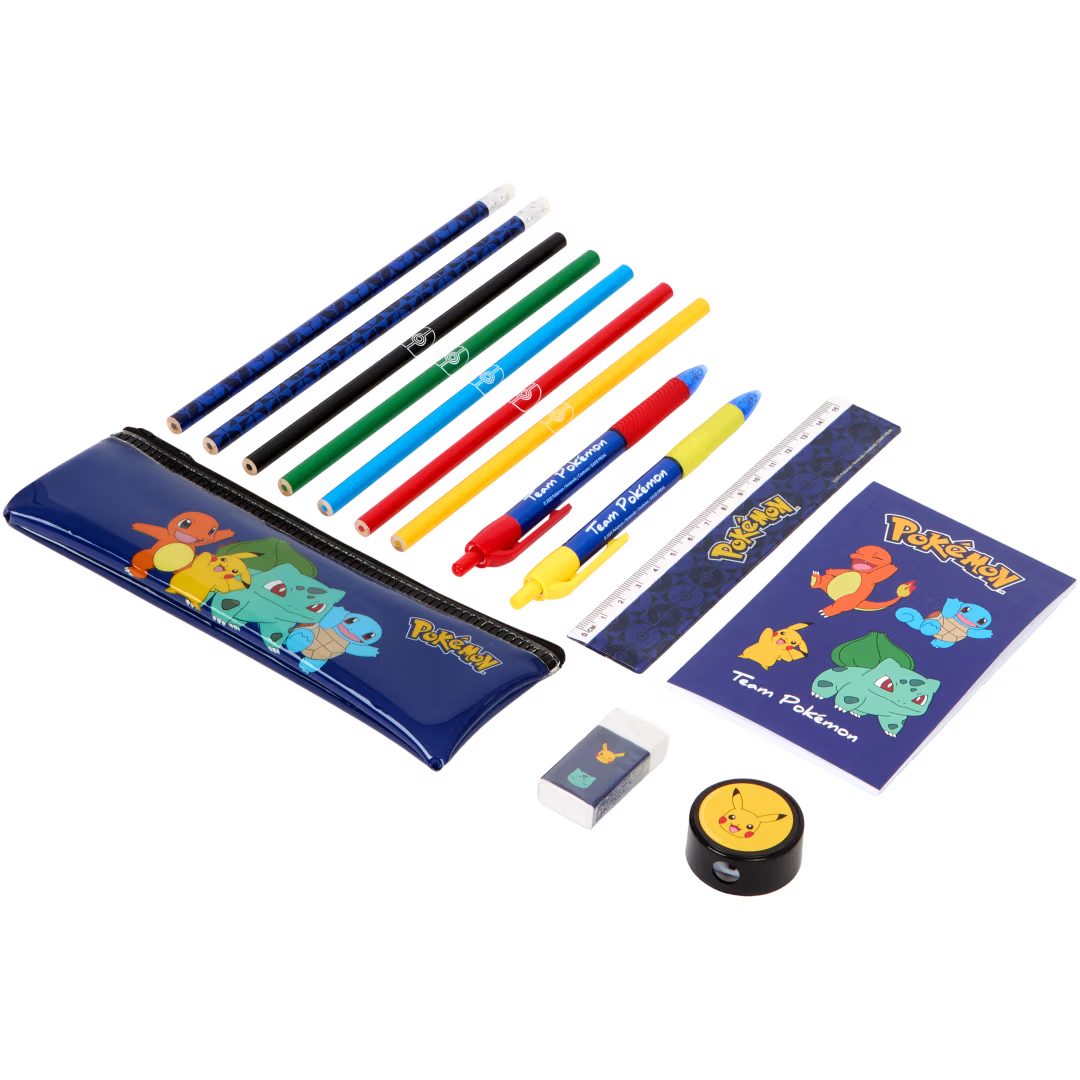 Pokémon Mäppchen mit Inhalt – Federmappe inkl. Stifte, Bleistifte, Radiergummi & Lineal – FSC®-zertifiziert kaufen – Original Pokémon bei DrisoCard