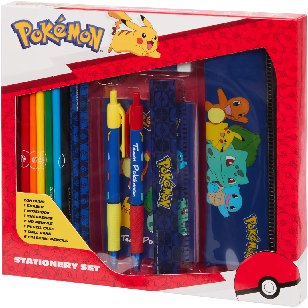 Pokémon Mäppchen mit Inhalt – Federmappe inkl. Stifte, Bleistifte, Radiergummi & Lineal – FSC®-zertifiziert kaufen – Original Pokémon bei DrisoCard