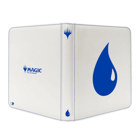 Ultra PRO - Mana 8 12-Pocket Zip PRO-Binder - Island for Magic: The Gathering, Holds & Protects 480 Standard Sized Cards, Collector's Edition Durable Trading Secure Side-Loading Pocket Binder