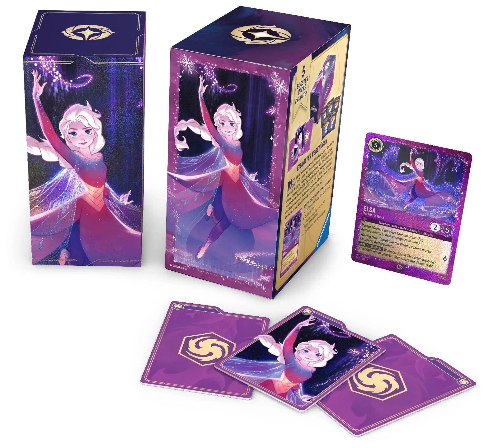Disney Lorcana Mythen - Geschenkbox Elsa (5x Booster & Promo) Geschenk-Set NEU!
