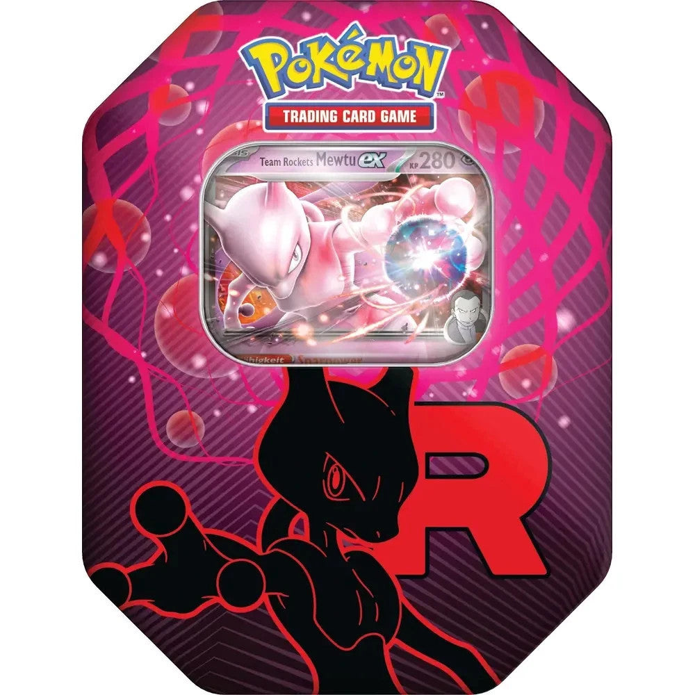 Pokémon Sammelkartenspiel – Team Rocket’s Mewtu EX Tin – Deutsch – NEU & OVP