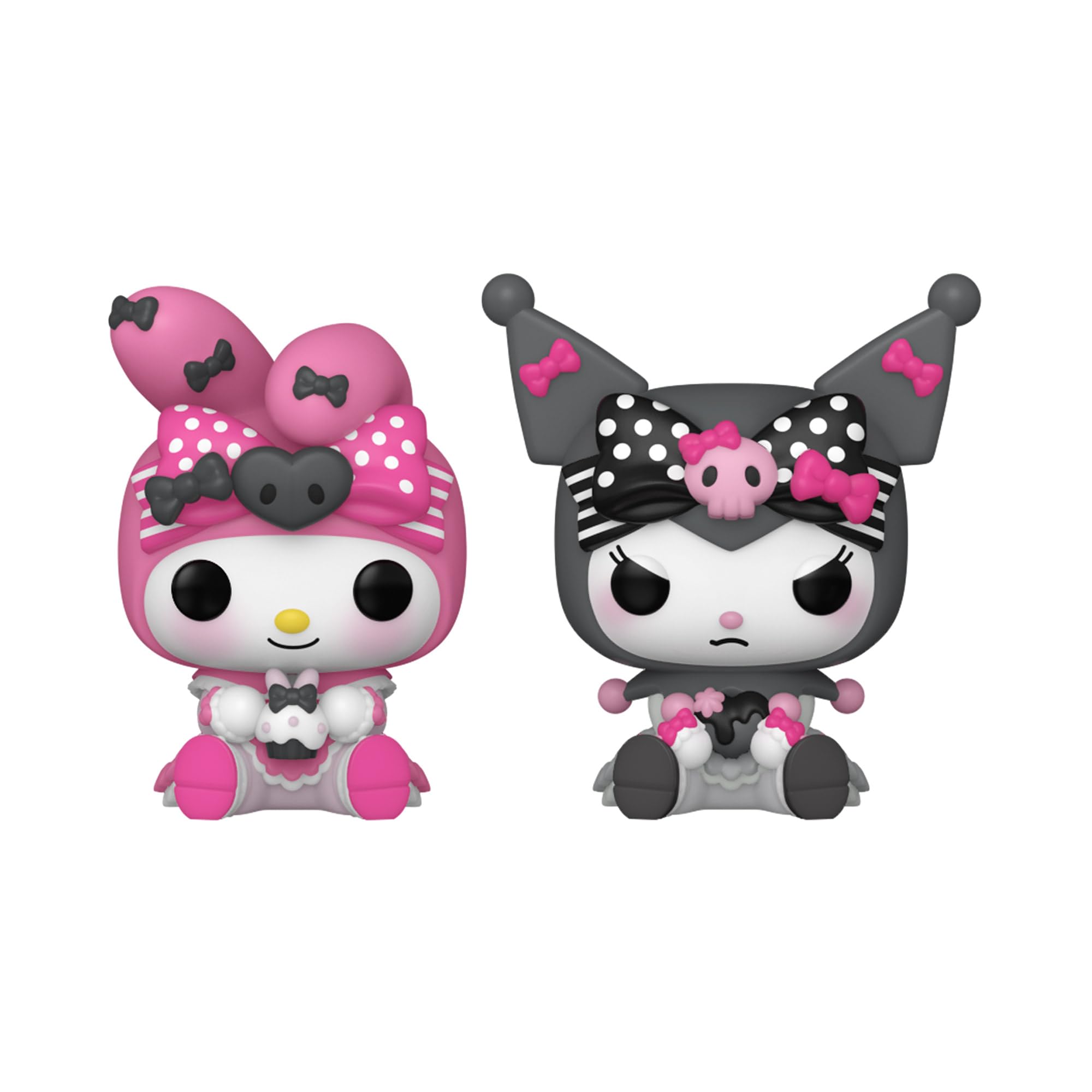 Funko Pocket Pop! Hello Kitty - (Kuromi + 20th) - K/Mystery Mini - K/Mystery Mini 2 Packung - (SE) - Keychain - Neuartiger Schlüsselanhänger - Vinyl-Minifigur Zum Sammeln - Strumpffüller - Anime Fans