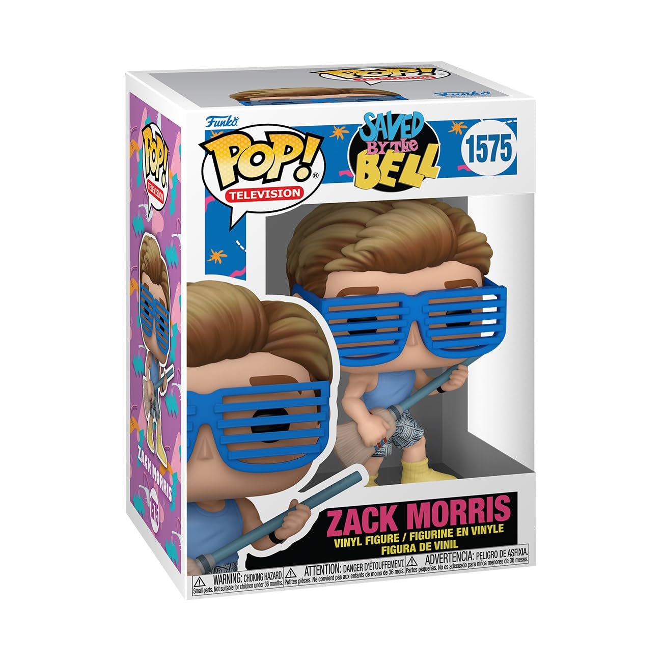 Funko Pop! TV: SBTB 30th – Zack Morris - Saved by The Bell - Vinyl-Sammelfigur - Geschenkidee - Offizielle Handelswaren - Spielzeug Für Kinder und Erwachsene - TV Fans - Modellfigur Für Sammler