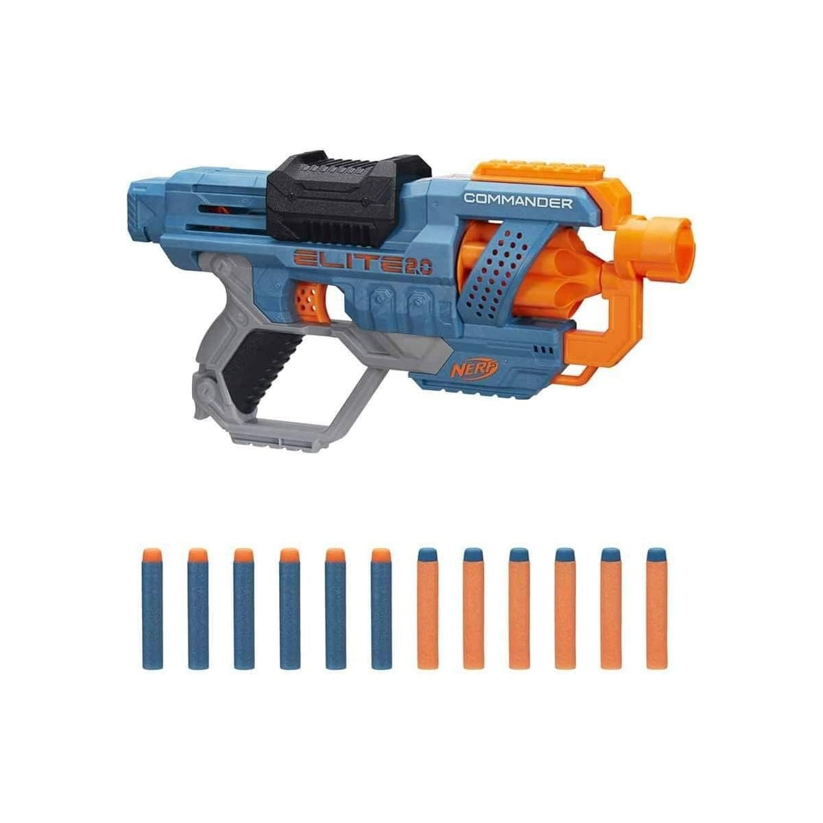 NERF Elite 2.0 Commander RD-6 Blaster – 12 Darts & 6-Dart Rotationstrommel – Reichweite 27 m kaufen – Original Spielwaren / Sonstiges bei DrisoCard