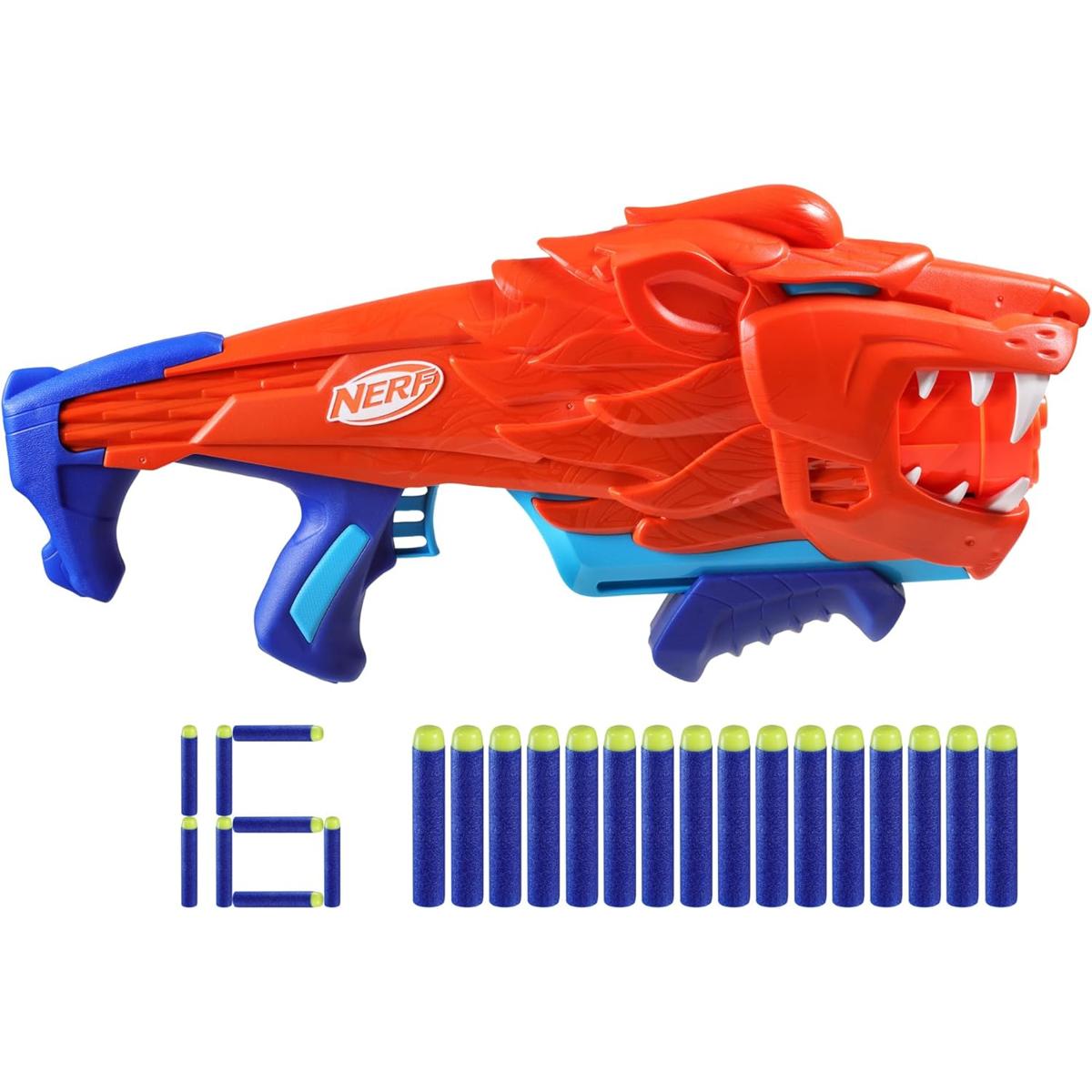 Nerf Junior Wild Lionfury Dart-Blaster – 16 Elite Darts – Easy Play Outdoor Spielzeug für Kinder kaufen – Original Spielwaren / Sonstiges bei DrisoCard