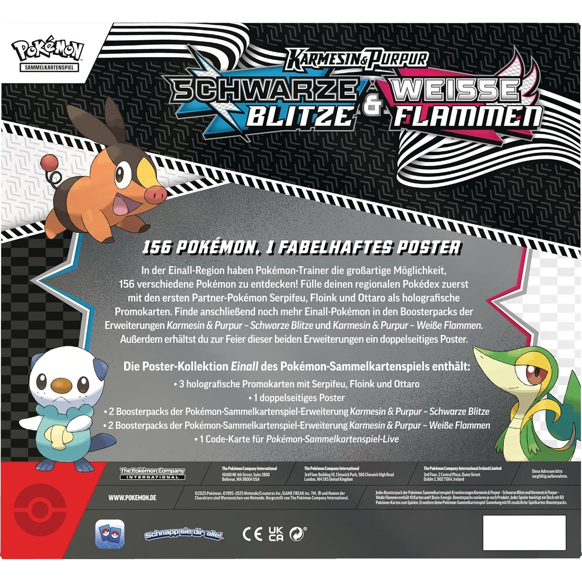 Pokemon KP10.5 Weisse Flammen & Schwarze Blitze Poster-Kollektion (Deutsch) kaufen – Original Pokémon bei DrisoCard